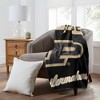 Sweet Home Collection NCAA Purdue Boilermakers 46" x 60" Raschel Throw Blanket - 2 of 4