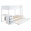 TIRAMISUBEST Twin-Over-Twin/Full-Over-Full Size Bunk Bed with Twin size Trundle, Storage Drawers and Desk, Solid Wood Bunk Bedframe w/ Ladder for Kids - 4 of 4
