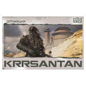 Trends International The Book of Boba Fett- Black Krrsantan Framed Wall Poster Prints - 1 of 4