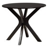 Baxton Studio Mila Modern Grey Fabric and Dark Brown Finished Wood 5-Piece Dining Set - 4 of 4