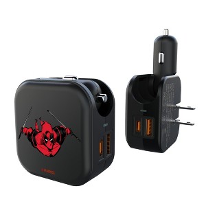Marvel Deadpool Badge 18-Watt 2 in 1 USB A/C Charger - 1 of 3