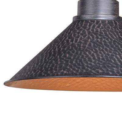 Aged Iron Black Industrial Outdoor Wall Sconce