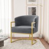 Christopher Knight Home Kaelis Modern Faux Fur Upholstered Accent Chair - 2 of 4
