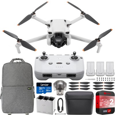 DJI Mini 3 Drone Quadcopter Fly More Combo Kit + RC-N1 Remote + Accessories Bundle