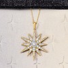 Ross-Simons 1.20 ct. t.w. Diamond Starburst Pendant Necklace in 18kt Gold Over Sterling - 4 of 4
