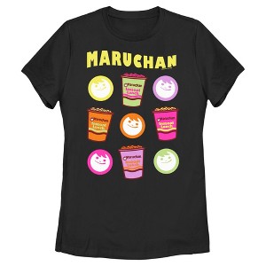 Women's Maruchan Neon Logos T-Shirt - 1 of 4