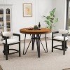 Christopher Knight Home Emily 3pcs Upholstered Wood and Metal Bar Set - 2 of 4