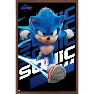 Trends International Sonic The Hedgehog 3 - Sonic Framed Wall Poster Prints - 1 of 4