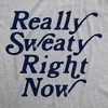 Womens Fitness Tank Really Sweaty Right Now Tanktop Funny Workout Gym Graphic Novelty Shirt - Crazy Dog Women's Tank Top - 2 of 4