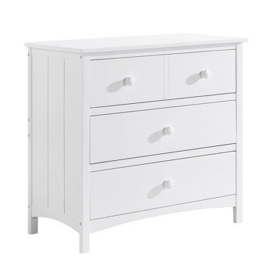 Snow White GREENGUARD Certified 3-Drawer Dresser with Extra Deep Drawer