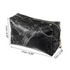 Unique Bargains PU Leather Waterproof Makeup Bag Cosmetic Case Makeup Bag for Women S Size - 4 of 4