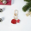 Unique Bargains Christmas Keychain Lobster Clasp Zinc Alloy Multicolored 2.17" 1 Pc - 4 of 4