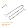Unique Bargains Shoulder Bag Handbag DIY Accessories Zinc Alloy Flat Chain Strap - 2 of 3