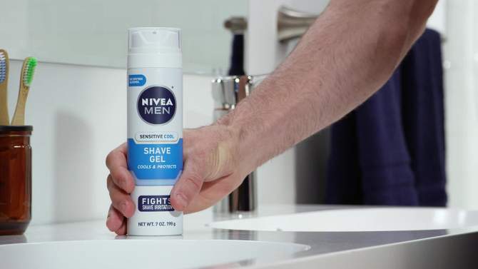 NIVEA Men Cooling Shave Gel for Sensitive Skin - 7oz, 2 of 17, play video
