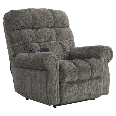 Signature design yandel saddle power lift recliner by deals ashley