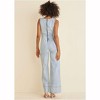 VENUS Womens Stretch Denim Jumpsuit - 2 of 4