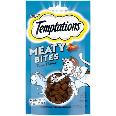 Temptations Meaty Bites Tuna Jerky Cat Treats - 1.5oz