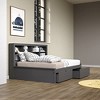 Donco Kids Equable Modern Full Bookcase Daybed in Dark Grey Finish with Dual Underbed Drawers - 2 of 4