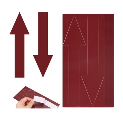 Unique Bargains PVC Self Adhesive Waterproof Office Marking Arrow Sticker 40 Pcs