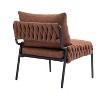 Sapphtopaz Modern Accent Lounge Chair with Braided Upholstered, Bedroom Chair with Metal Legs, Comfy Accent Chairs for Living Room, Bedroom - 2 of 4