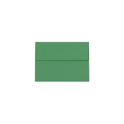 LUX 5 3/4" x 8 3/4" 80lbs. A9 Invitation Envelopes W/Glue Holiday Green 89129-50