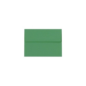 LUX 5 3/4" x 8 3/4" 80lbs. A9 Invitation Envelopes W/Glue Holiday Green 89129-50 - 1 of 1
