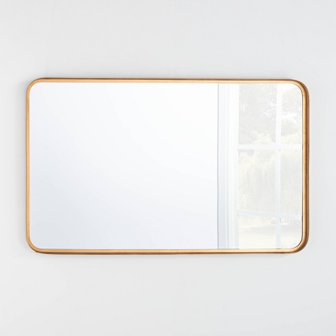 2-Way Rectangle Wall Mirror w/ Rounded Corners, Anti-Blast Film - 24x3 –  Best Choice Products