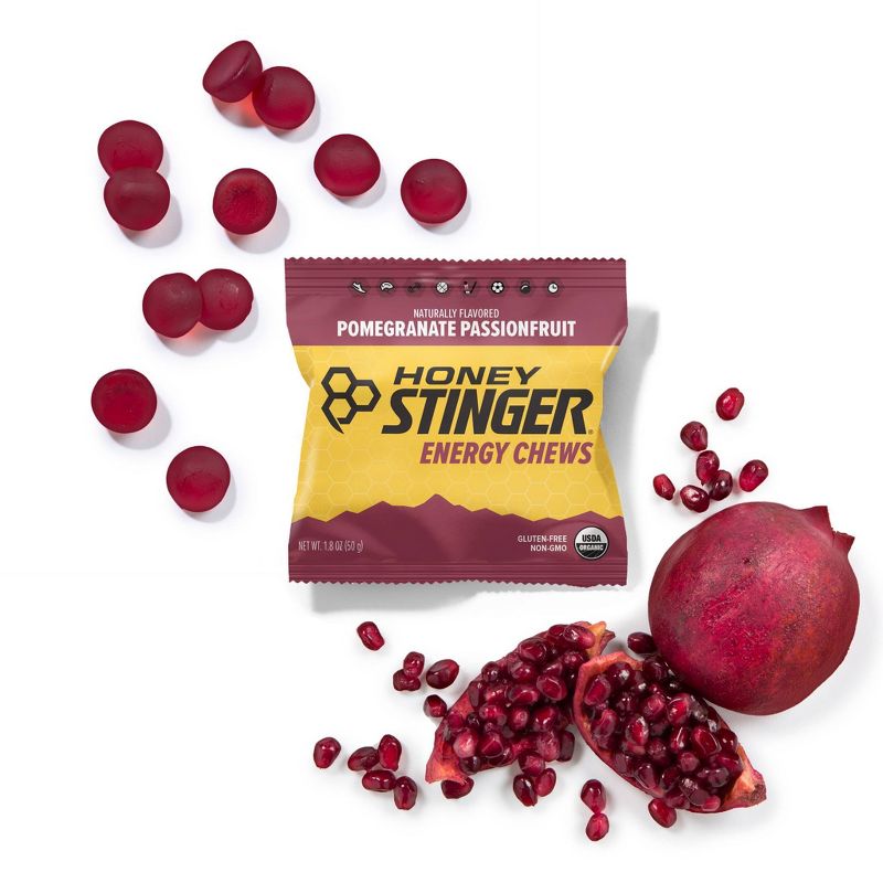 Honey Stinger Organic Energy Chews Pomegranate Passion, 6 of 8