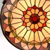Claxy Tiffany Semi Flush Ceiling Light Stained Glass Colorful - 4 of 4