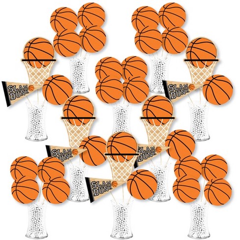 Big Dot Of Happiness Nothin But Net Basketball Baby Shower Or Birthday Party Centerpiece Sticks Showstopper Table Toppers 35 Pieces Target