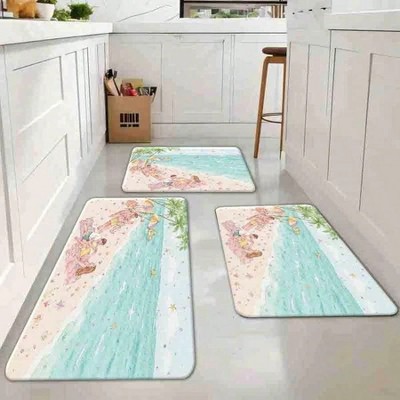 Chery Life 1PC Floor Mat, Non Slip Water Absorbing Area Rug