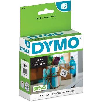 DYMO LabelWriter Multipurpose Labels 1 x 1 White 750 Labels/Roll 30332