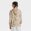 Girls' French Terry Camo Printed Oversized Hoodie - art class™ Tan - 2 of 3