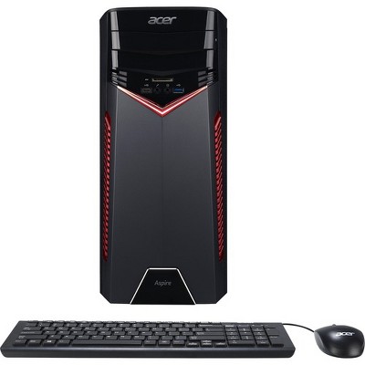 Acer Aspire GX-785 Desktop Computer - Core i5 i5-7400 - 8 GB RAM - 256 GB SSD - Windows 10 Home 64-bit - NVIDIA GeForce GTX 1060 3 GB - DVD-Writer
