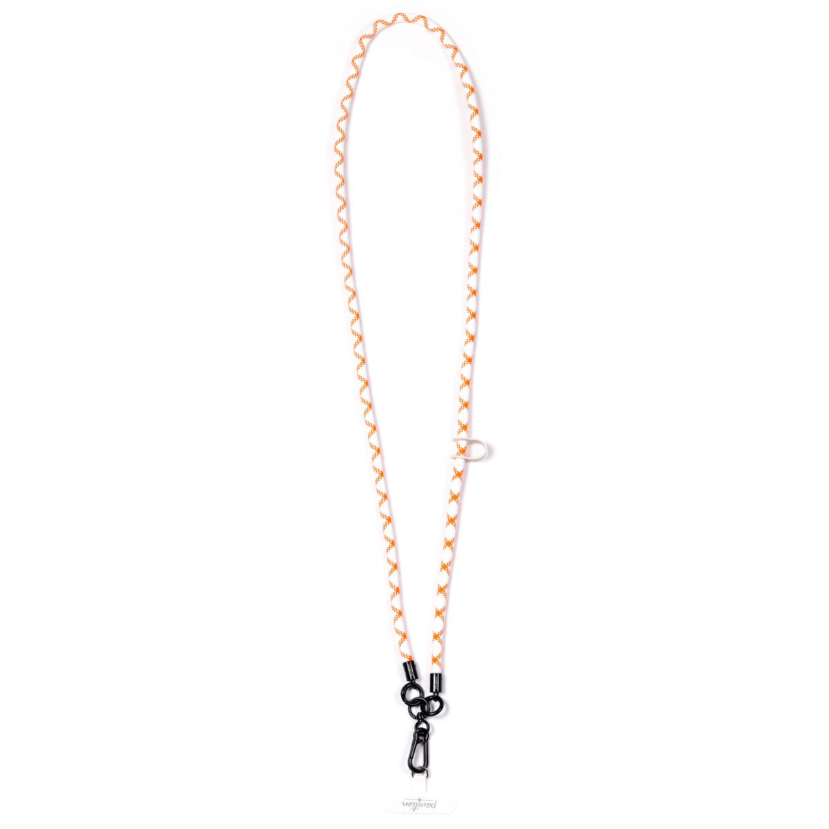 Pavilion Gift Company - Orange Stripe - Soft Nylon Crossbody Phone Lanyard - Cell Phone Accessories