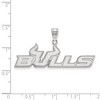 Black Bow Jewelry 14k White Gold South Florida Bulls NCAA Large Pendant - 2 of 3