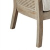 Sapphtopaz Accent Chair Cane Armchair Upholstery Arm Chair Lounge Chair Living Room Chair Comfy Chair for Living Room - 4 of 4