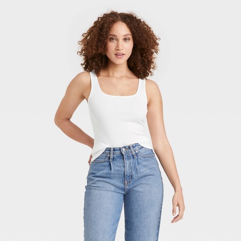 Women's Tank Top - A New Day™ White Xxl : Target