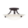 Livex Lighting Oasis 3 - Light Semi-Flush Mount in  Bronze - 3 of 4