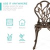 Best Choice Products 3-Piece Cast Aluminum Patio Bistro Furniture Set w/ Antique Finish - 2 of 4