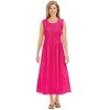 Collections Etc Comfortable Smocked Woven Sleeveless Dress - 2 of 4