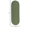 Colonial Mills Reversible Flat-Braid (Oval) Runner - Moss Green 2'4"x5' - 2 of 3