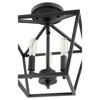 Quorum Lighting Gabriel 3-Light Ceiling Mount, Noir, 10.25W, 12H - 3 of 4