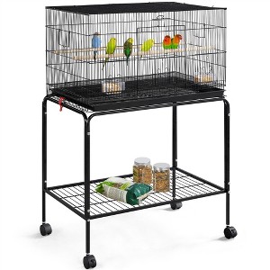 Yaheetech Metal Bird Cage with Rolling Stand for Small Birds Parrots Parakeets Conures - 1 of 4