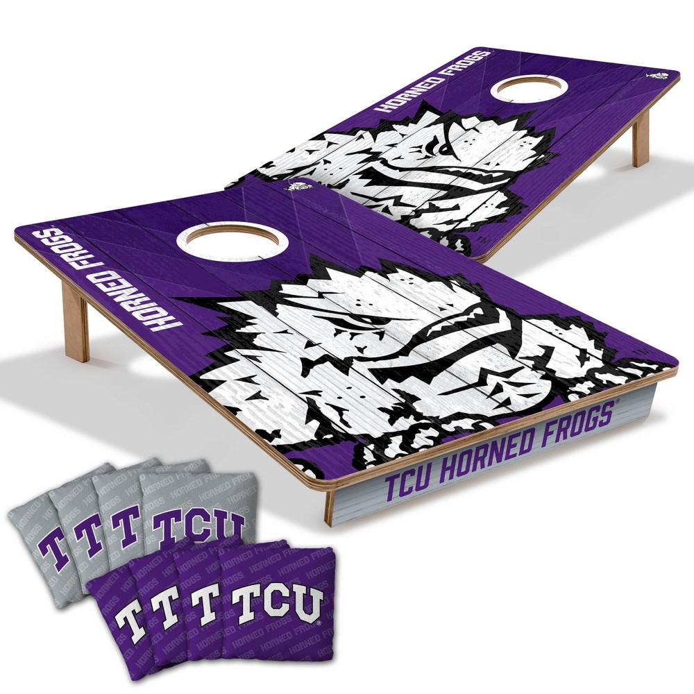 NCAA TCU Horned Frogs 2'x3' Wood Toss Game Set