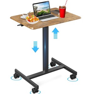 Musment Adjustable Rolling Desk Laptop Computer Cart for Home, Office - 1 of 4