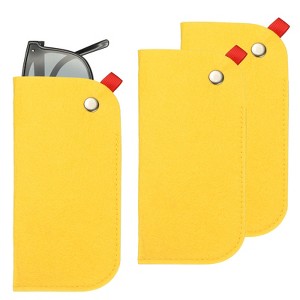 Unique Bargains Felt Soft Storage Scratch-Resistant Women Men Eyeglasses Bag 3 Pcs - 1 of 4
