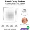 Big Dot of Happiness Black & White Wedding Candy Stickers, Mr & Mrs Wedding Guest Favors, Party Favor Labels, Small Round Candy Stickers - 324 Count - 3 of 4