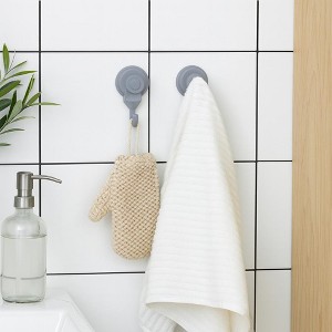 Evideco French Home Goods Set of 2 Strong Hold Vacuum Suction Cup Hooks for Shower & Kitchen – Perfect for Loofah, Towels & More - 1 of 4