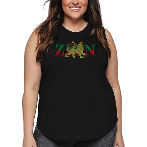 LA Pop Art Women's Word Art Tank Top - Zion - One Love - 1 of 4